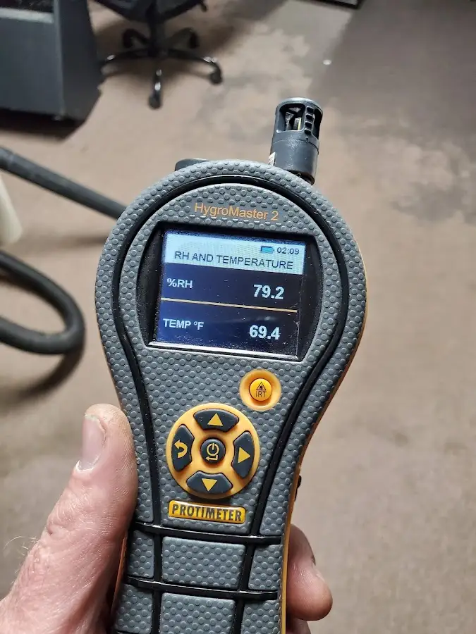 Moisture meter humidity assessment for Mold Remediation & Removal in Eaton